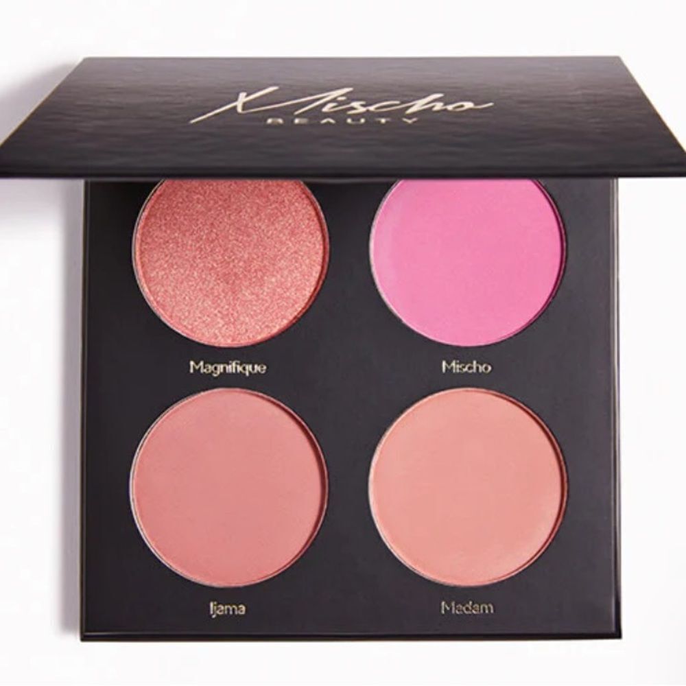 Mischo Beauty Limited Edition universally flattering blush palette 4 shades NEW 